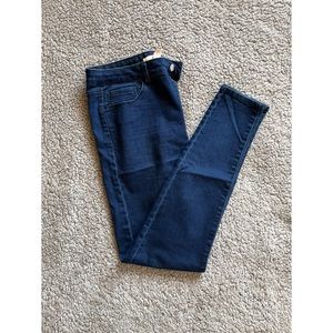 Forever 21 30 High-Waisted Skinny Blue Jeans.